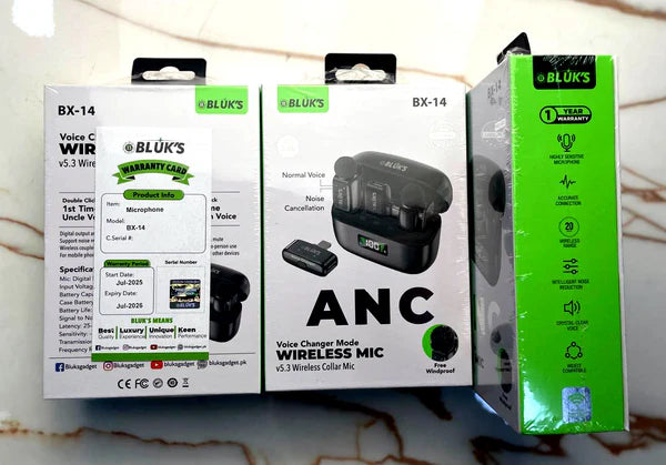 BX-14 Wireless Bluetooth Microphone ANC